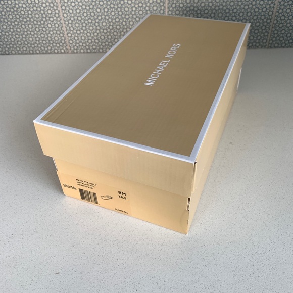 NIB Michael Kors MK Plate Jelly Sandals, Gunmetal Metallic PVC - Picture 5 of 5